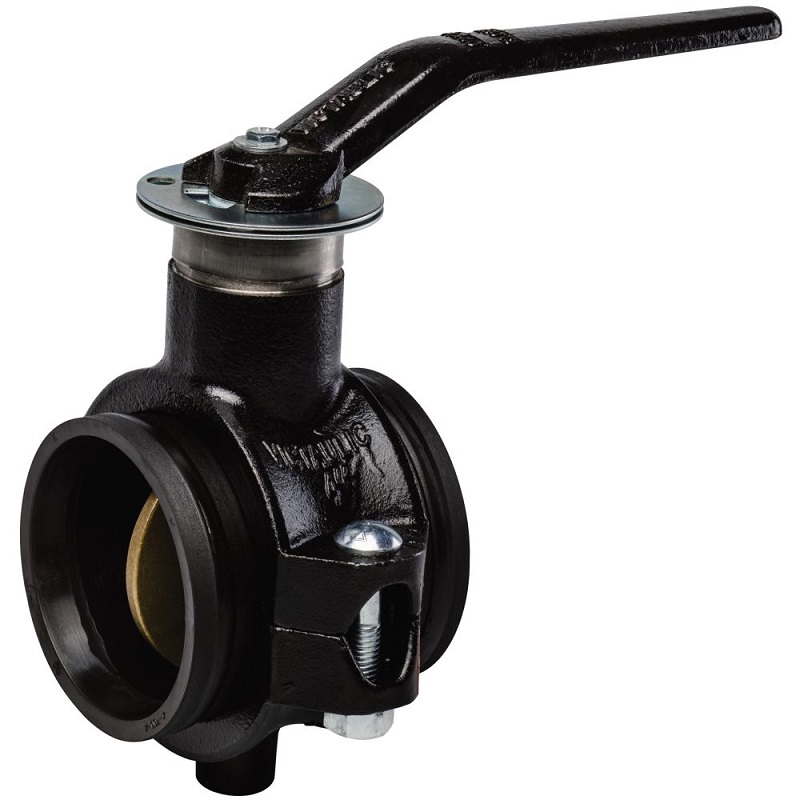 Butterfly Valve 6" Grade E Liner Grooved Ends Lever Lock Handle  Max Pressure 200 PSI